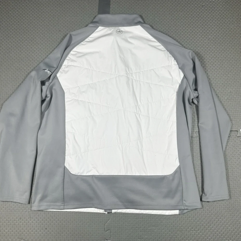 Peter Millar Crown Sport Performance Fabric Endeavor White Jacket Sz L $245 Golf